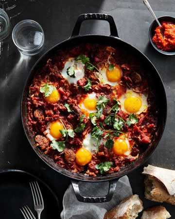 moroccan-shakshukalambsausage