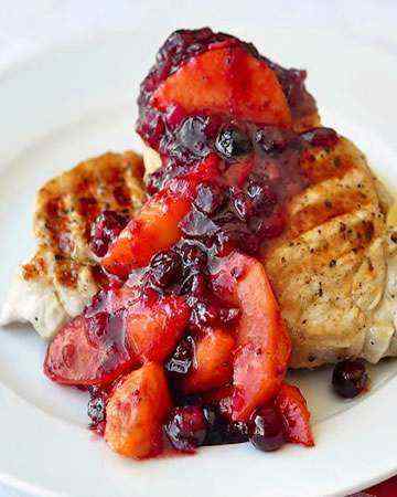 canadian-manitoba-porkloinchopscranberrypeachchutney
