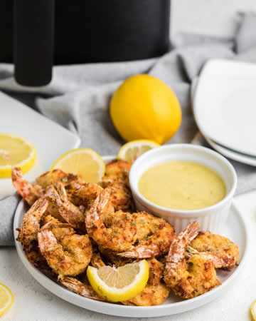 airfryer-almondflourshrimp