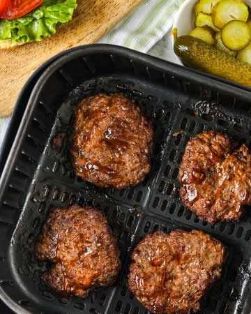 airfryer-hamburgers