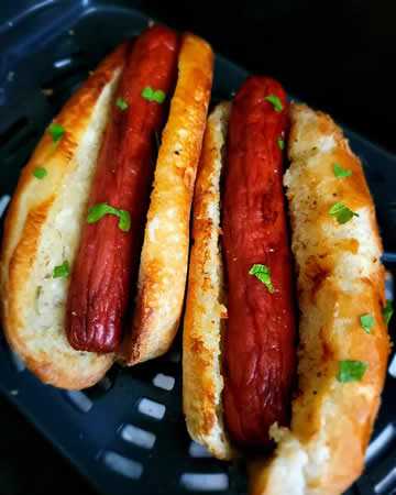 airfryer-hotdogs