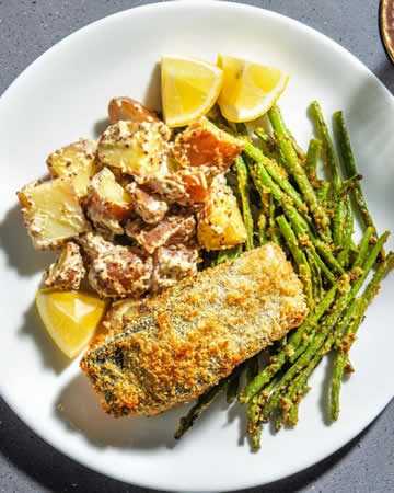 airfryer-salmongreenbeanspotatosalad