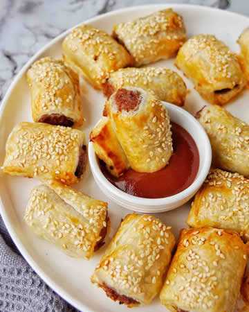 airfryer-sausagerolls