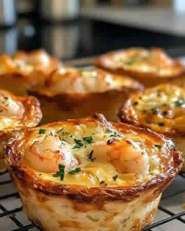 cheddarcrabshrimpminiquiches