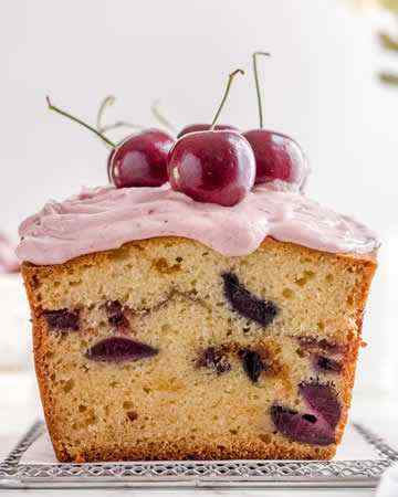 cherryloafcakecherryicing