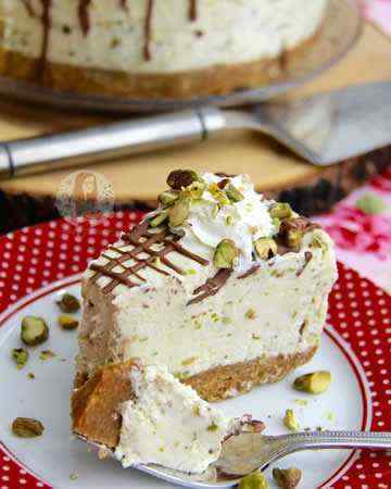 nobakewhitechocolatepistachiocheesecake