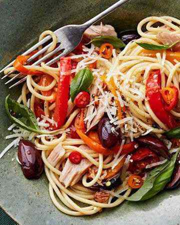 pastapeperonatatunaolives