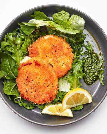 mozzerellafritterspestogreens