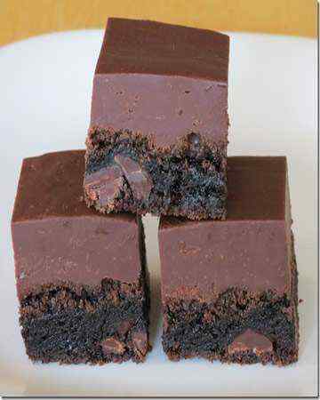 fudgetoppedbrownies