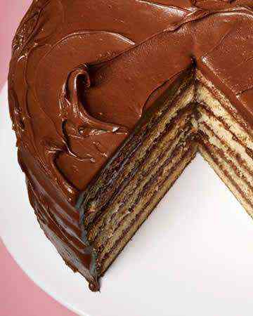 yellowlayercakechocolatesourcreamfrosting