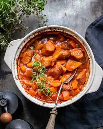 sausagestewcasseroleprotein