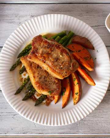 instantpot-parmesanporkchopsroastedasparagus