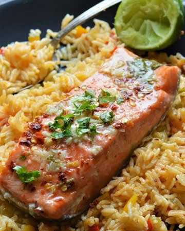 instantpot-salmonvegetablefriedrice