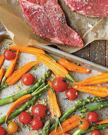 bakedsteakvegetables