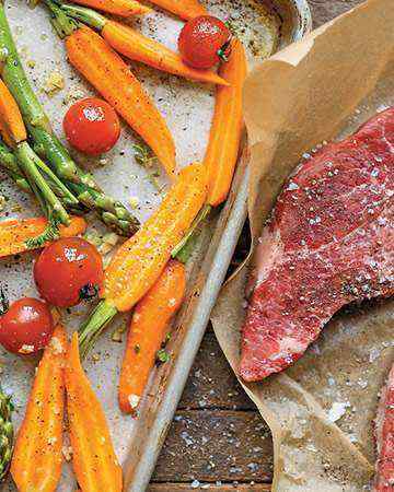 bakedsteakveggies