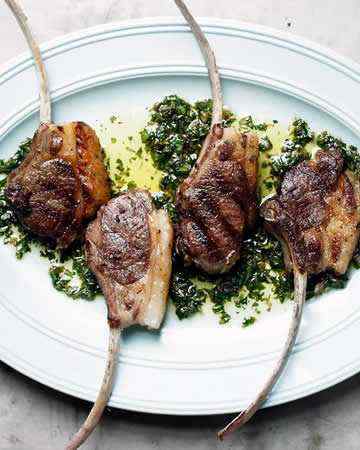 grilledlambchopsmintsalsaverde