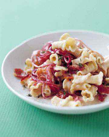farfalleonionbacongoatcheese