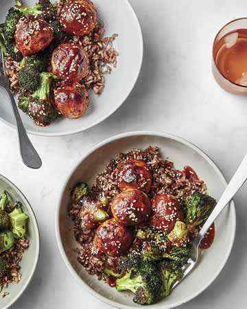 chickenmeatballscharredbroccoli