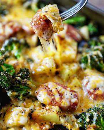 turkeysausagepotatoesbroccoli