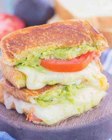 avocadomozzarellatomatogrilledcheese
