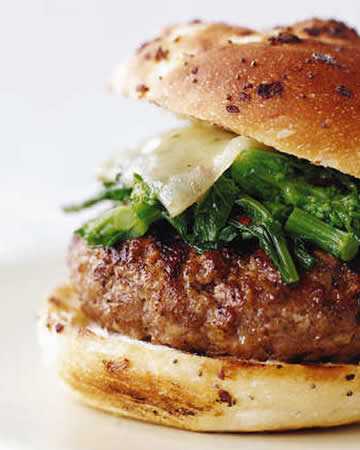 sausagebroccolirabeburgers