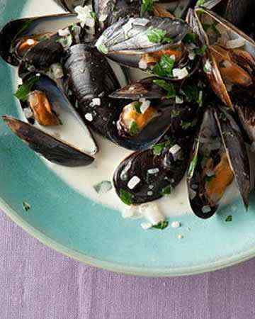 musselsgreenpeppercornsauce