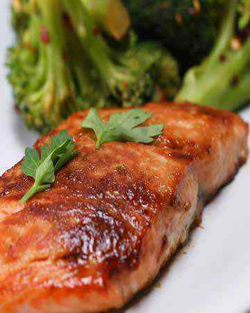 panfriedsalmonmaplesoyglazebroccoli