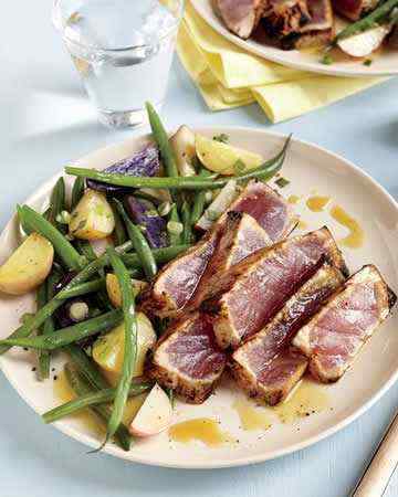 pansearedahitunasteakmaplemustard