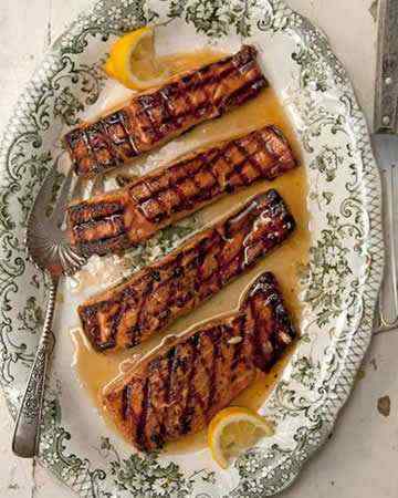 salmonglazedrosemarylemoninfusedhoney