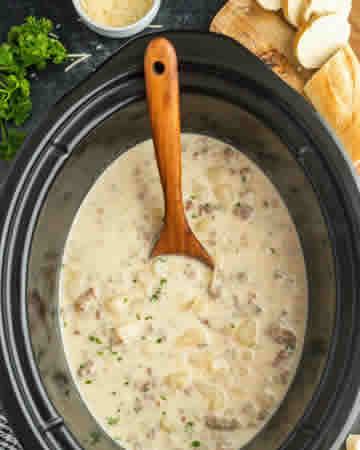 slowcookersausagecreamsouppotatoes