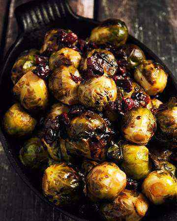 brusselssproutsbalsamiccranberries