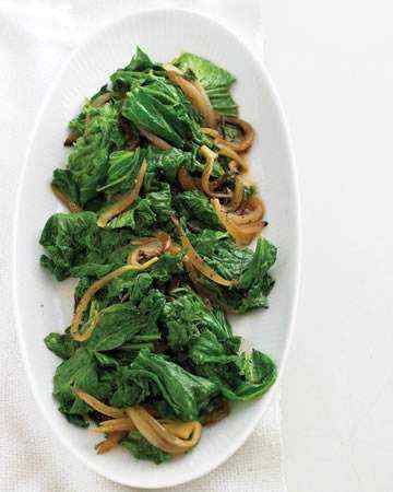 mustardgreenssweetonionsaute