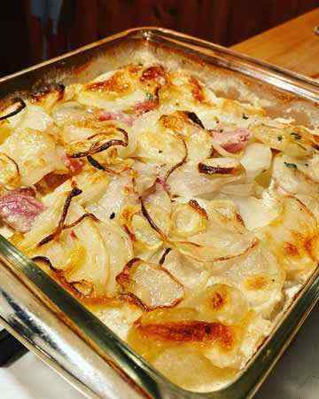 scallopedpotatoesbaconham