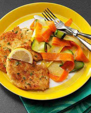 vegetableribbonshorseradishlemonbutter